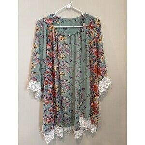 Women’s Floral Lightweight Cartigan Size L/XL